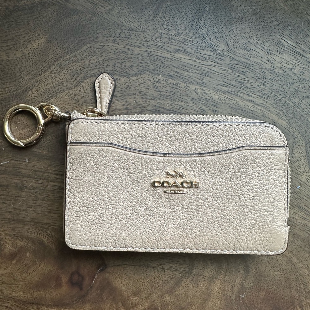 Coach card case with keychain